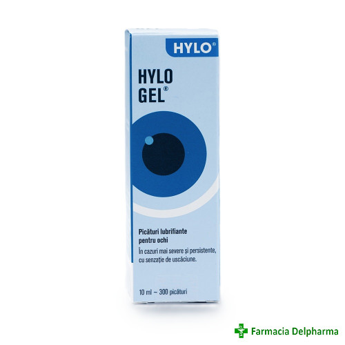 Hylo gel picaturi lubrifiante pentru ochi x 10 ml, Ursapharm