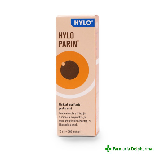Hylo Parin picaturi lubrifiante pentru ochi x 10 ml, Ursapharm
