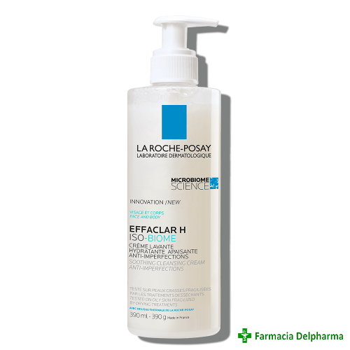 Crema hidratanta de spalare Effaclar H Iso-Biome x 390 ml, La Roche-Posay