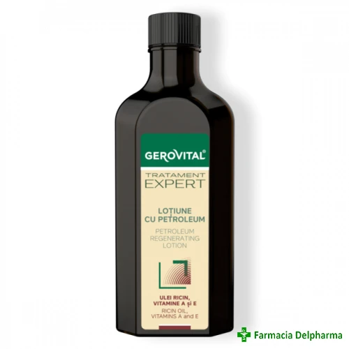 Lotiune Regeneranta cu Petroleum Gerovital Tratament Expert x 100 ml 1144, Farmec