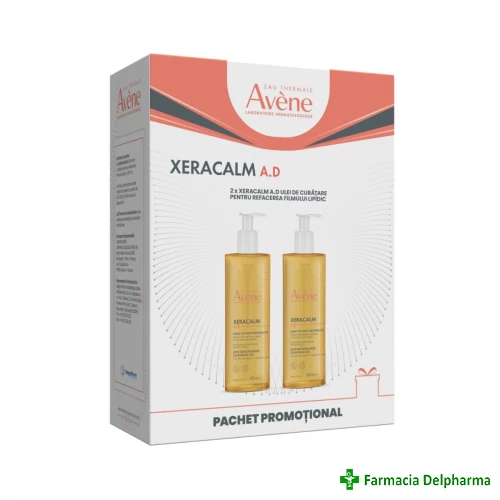 XeraCalm AD ulei relipidant Avene 2 x 400 ml Pachet Promo, Pierre Fabre