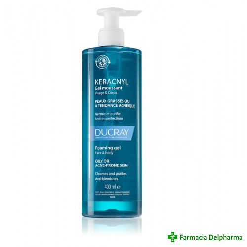 Keracnyl gel curatare piele acneica Ducray x 400 ml, Pierre Fabre