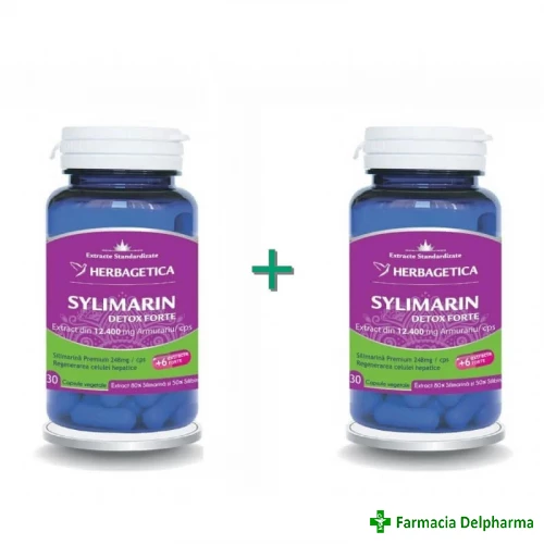 Sylimarin Detox Forte x 30 caps. 1+1 (50%), Herbagetica