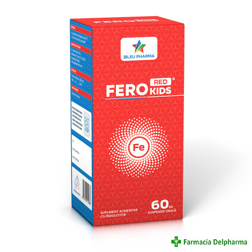 Fero Red Kids fier liposomal pentru copii x 60 ml, Bleu Pharma