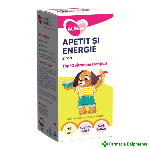 Alinan Apetit si Energie sirop x 150 ml, Fiterman