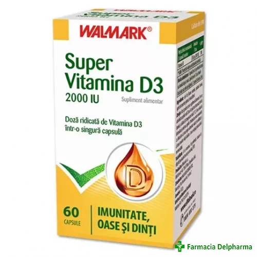 Super Vitamina D3 2000UI x 60 caps., Walmark