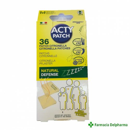 Plasturi aromatici cu citronela Acty Patch x 36 buc., Pharmadoct