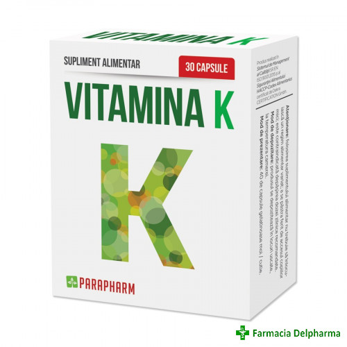 Vitamina K x 30 caps., Parapharm