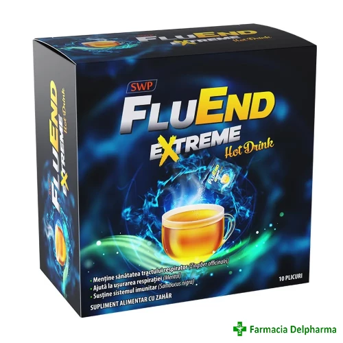 FluEnd Extreme Hot Drink x 10 plicuri, Sun Wave