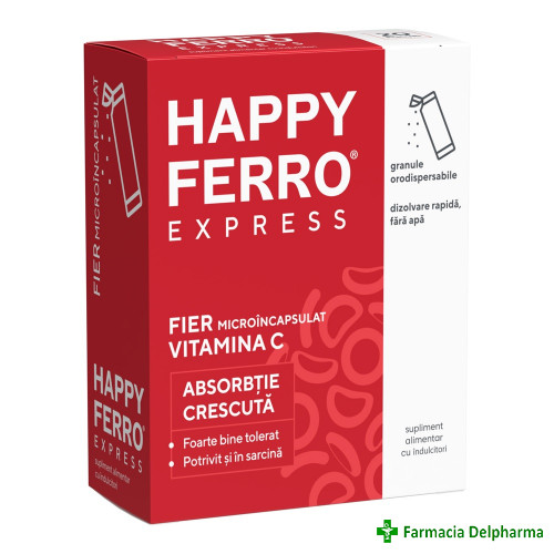 Happyferro Express granule orodispersabile x 20 plicuri, Fiterman