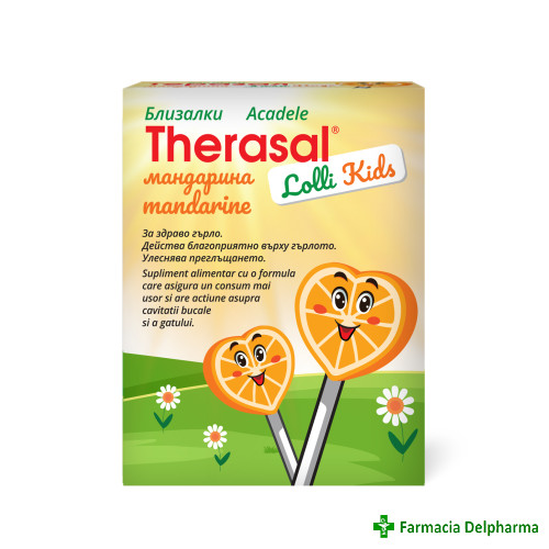 Therasal Lolli Kids aroma mandarine acadele x 6 buc., Vedra