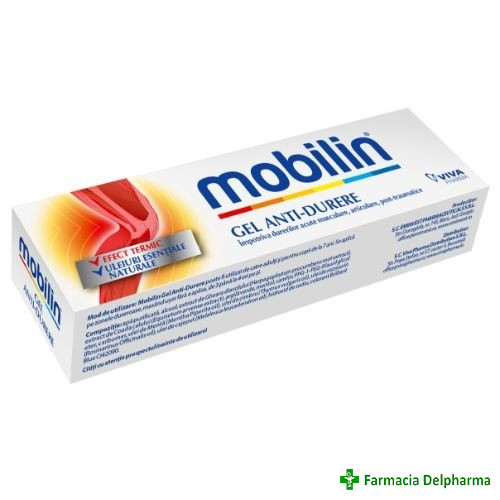 Mobilin Gel anti-durere x 50 ml, Viva Pharma