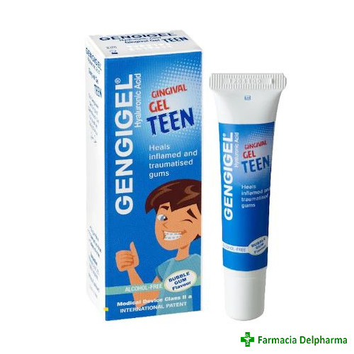 Gengigel Teen Gel gingival cu acid hialuronic 0.2% 7-14 ani x 15 ml, Ricerfarma