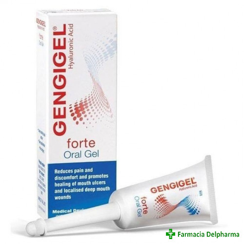 Gengigel Forte Gel oral cu acid hialuronic 0.8% x 8 ml, Ricerfarma