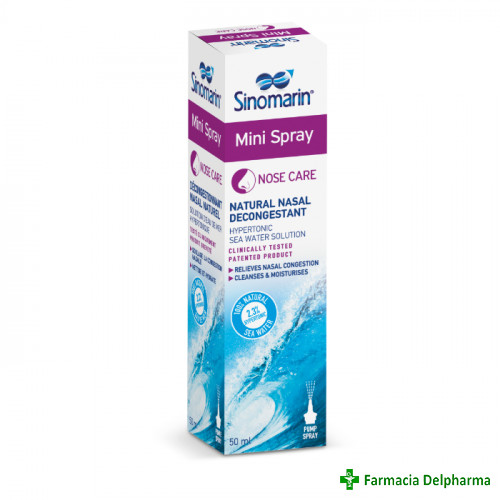 Sinomarin Mini Spray nazal hipertonic x 30 ml, Gerolymatos