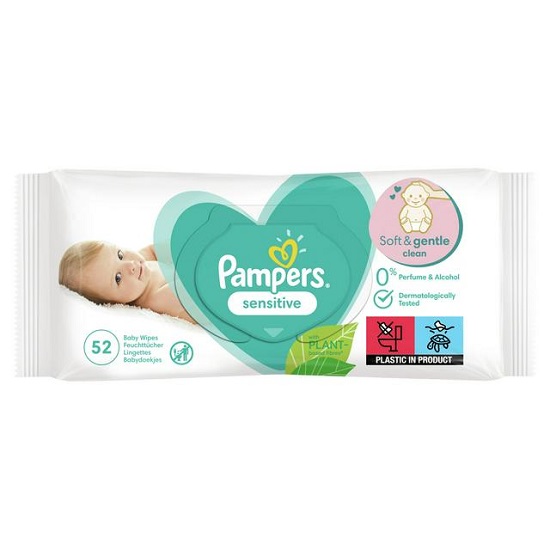 Servetele umede Pampers Sensitive x 52 buc.