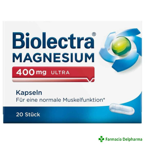 Biolectra Magneziu Ultra 400 mg x 20 caps., Hermes Arzneimittel