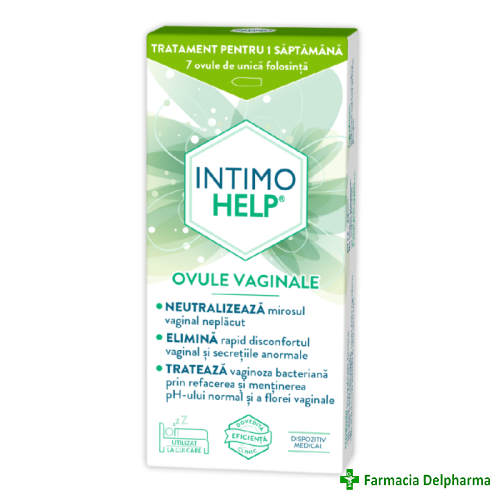 IntimoHelp ovule vaginale x 7 buc., Zdrovit