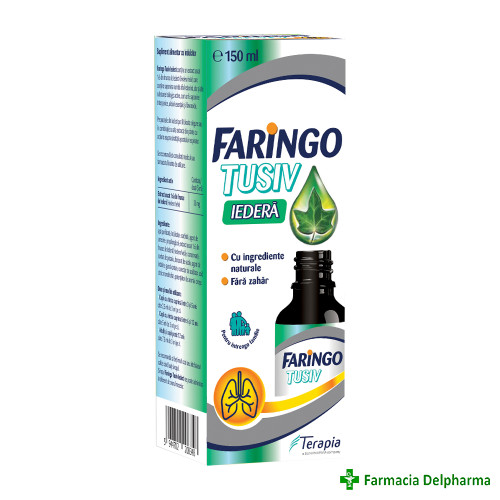 Faringo Tusiv Iedera sirop x 150 ml, Terapia