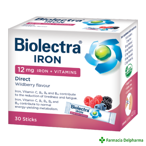 Biolectra Iron Direct x 30 plicuri, Hermes Arzneimittel