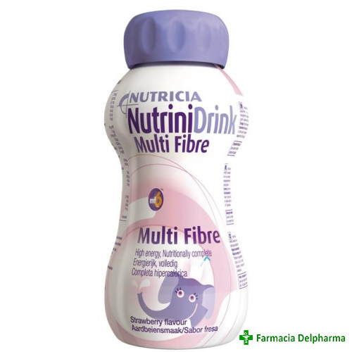 NutriniDrink Multi Fibre capsuni x 200 ml, Nutricia