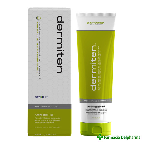 Dermiten crema hidratanta x 100 ml, Novolife