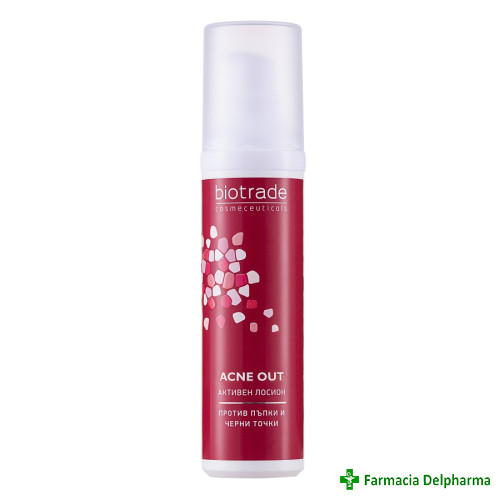 Lotiune activa pentru ten acneic Acne Out x 60 ml, Biotrade