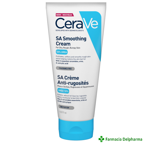 Crema hidratanta si exfolianta anti-rugozitati piele uscata/aspra x 177 ml, CeraVe