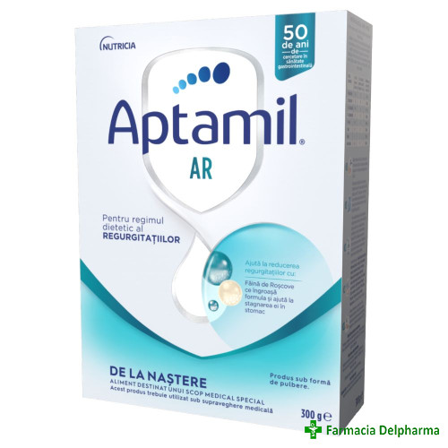 Lapte praf aptamil AR (antiregurgitare) 0 luni+ x 300 g, Nutricia