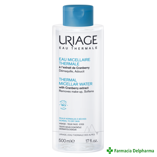 Apa micelara termala ten normal-uscat x 500 ml, Uriage