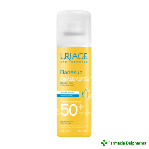 Spray uscat pentru protectie solara SPF 50+ Bariesun x 200 ml, Uriage