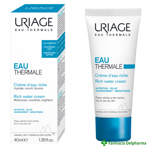 Crema hidratanta cu textura bogata Eau Thermale x 40 ml, Uriage