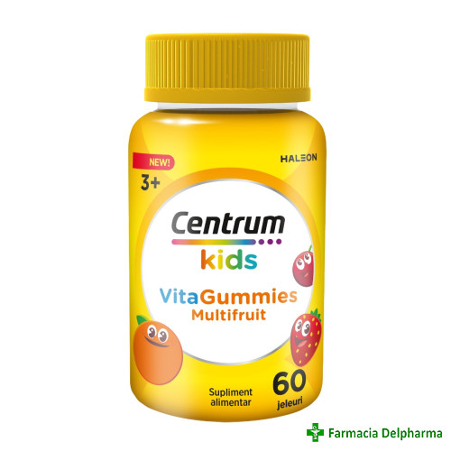 Centrum Kids VitaGummies Multifruit x 60 jeleuri, Haleon