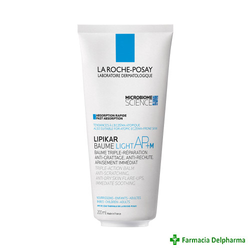Balsam cu tripla actiune Lipikar Baume Light AP+M eco tube x 200 ml, La Roche-Posay