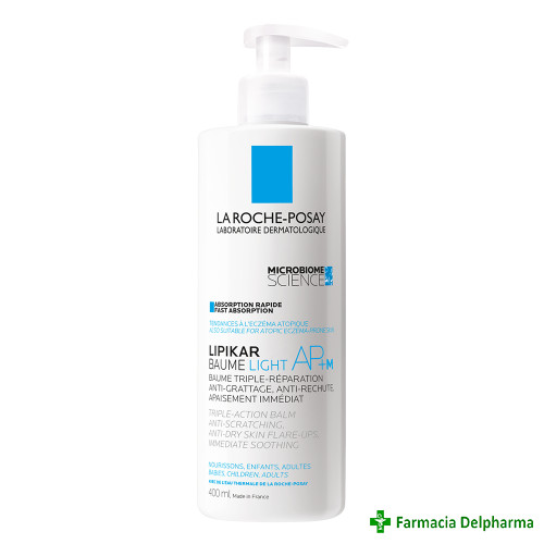 Balsam cu tripla actiune Lipikar Baume Light AP+M x 400 ml, La Roche-Posay