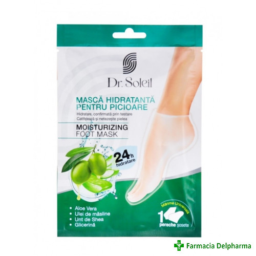 Masca hidratanta pentru picioare x 1 pereche, Dr. Soleil