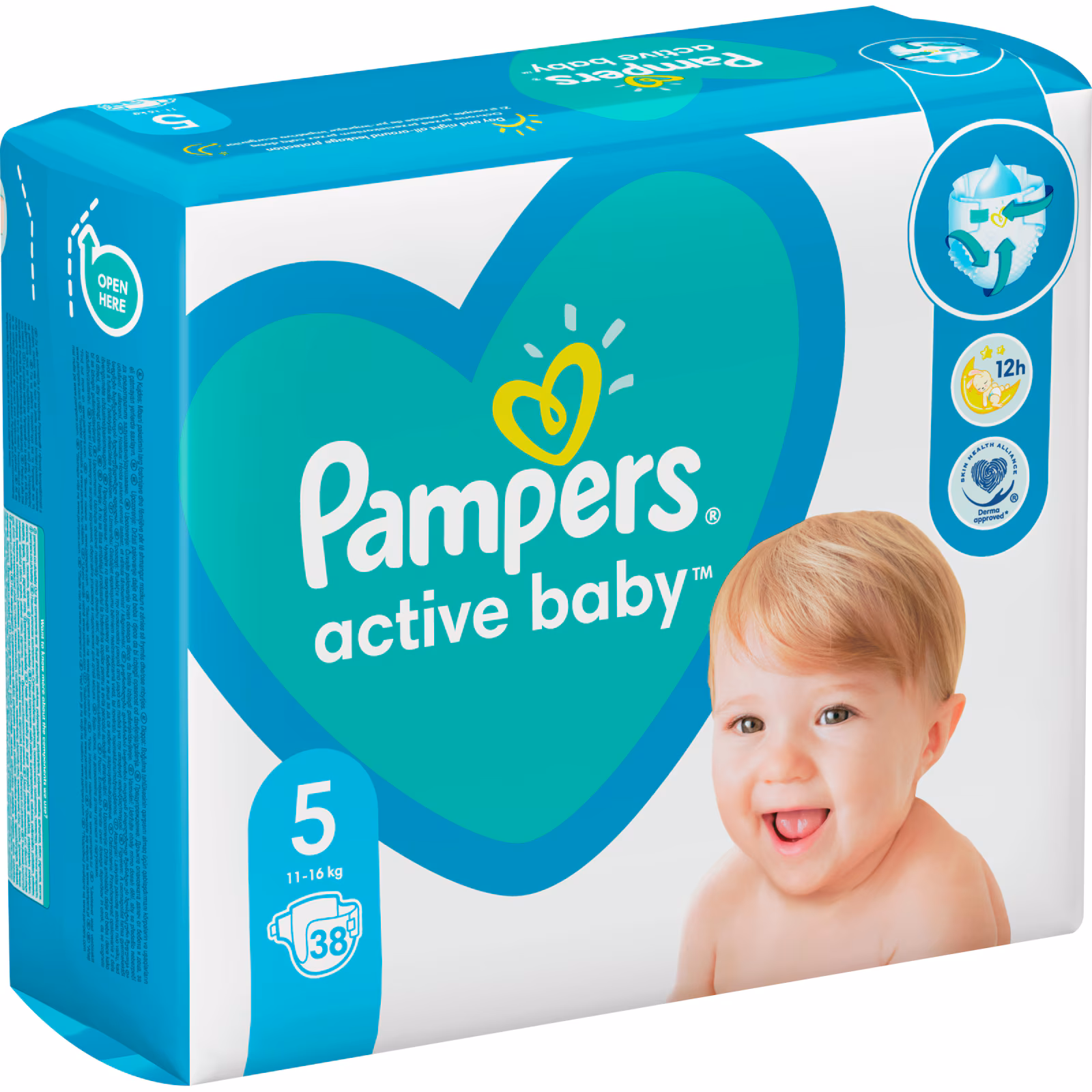 Scutece Pampers Active Baby Nr. 5 11-16 kg x 38 bucati