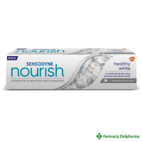 Pasta de dinti Sensodyne Nourish Healthy White x 75 ml, GSK
