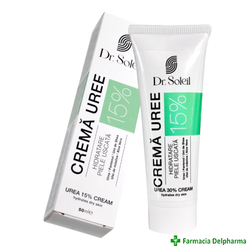 Crema cu uree 15% hidratare piele uscata x 50 ml, Dr. Soleil