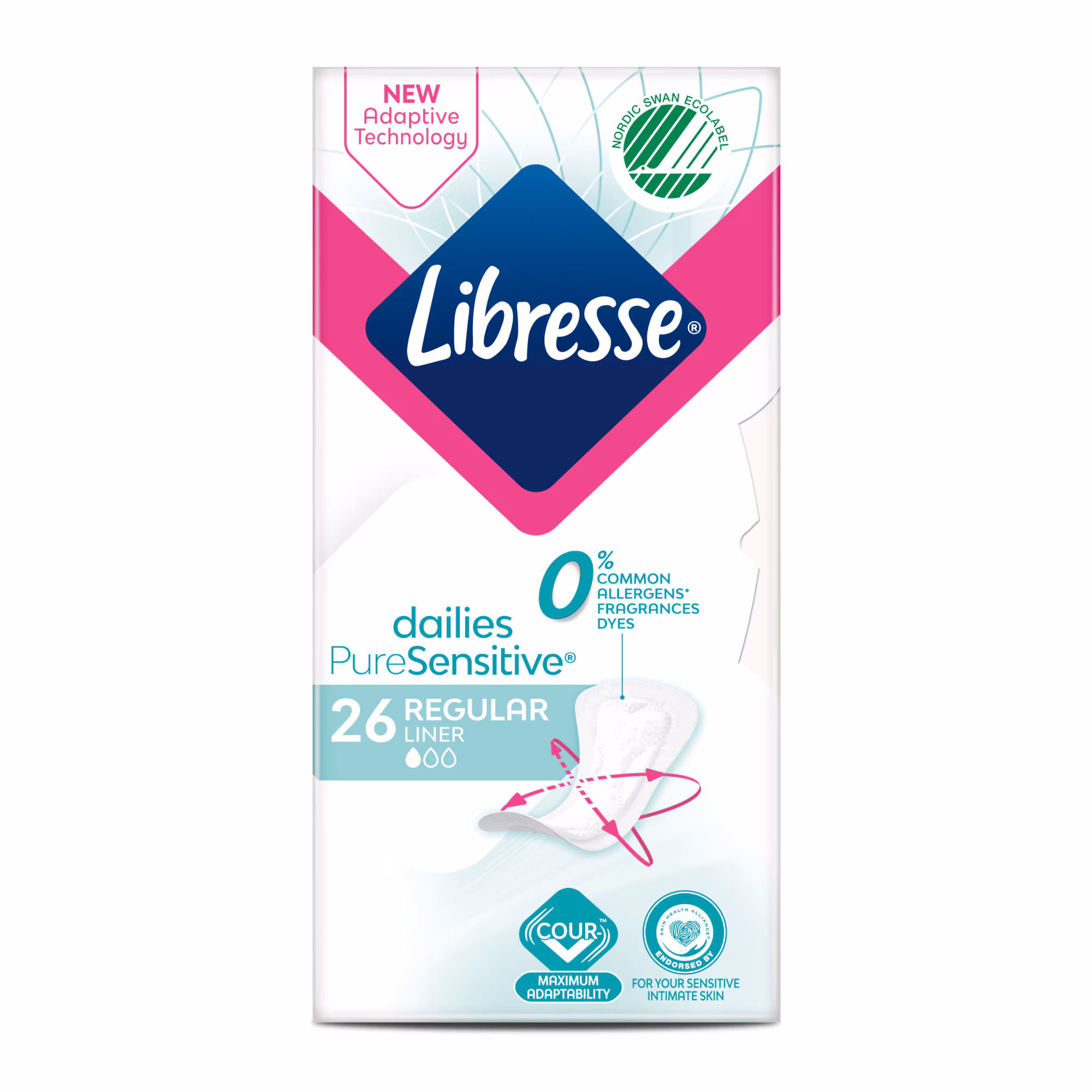 Absorbante Zilnice Pure Sensitive x 26 buc., Libresse