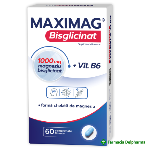 MaxiMag Bisglicinat x 60 compr., Zdrovit