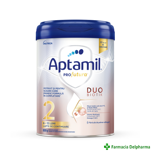 Lapte praf Aptamil ProFutura Duo-Biotik 2 x 800 g, Nutricia