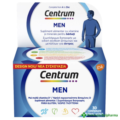Centrum pentru barbati x 30 compr., GSK