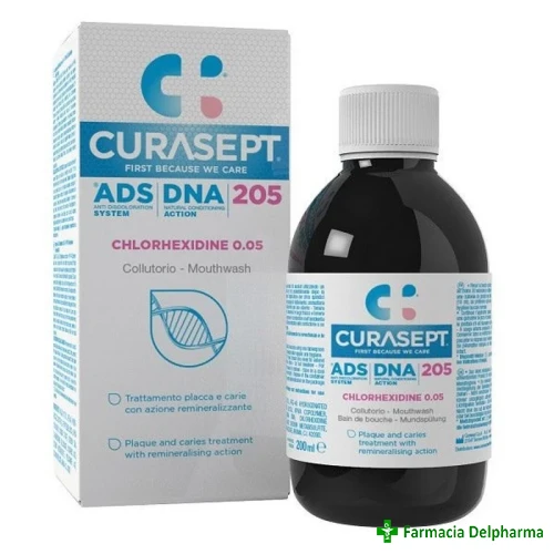 Apa de gura Curasept ADS DNA 205 0.05% chl x 200 ml, Curaden