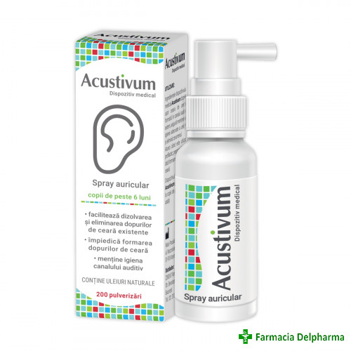 Acustivum spray auricular x 20 ml, Zdrovit