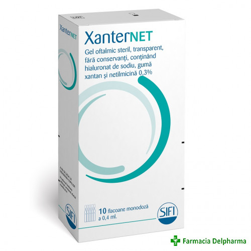 Xanternet gel oftalmic monodoze x 10 buc., Sifi